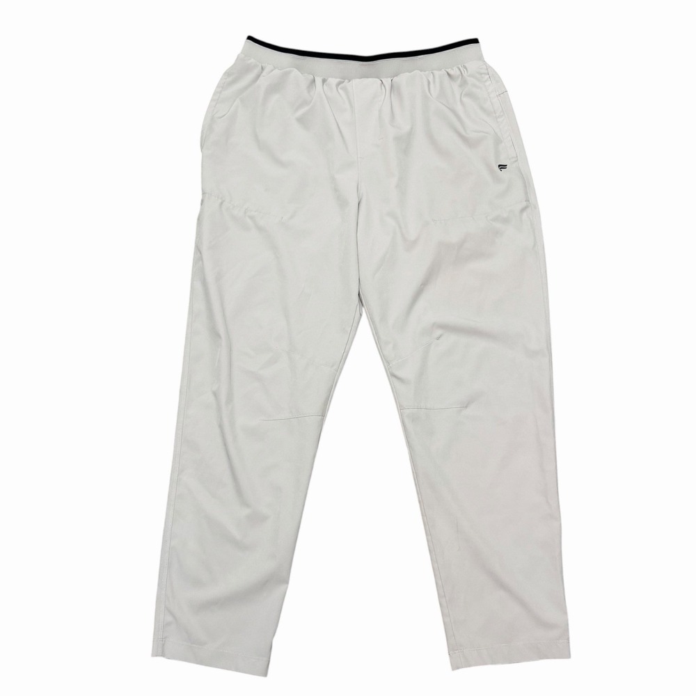 Fabletics The Fundamental Athletic Stretch Jogger Pants Light Gray Men's Size XL